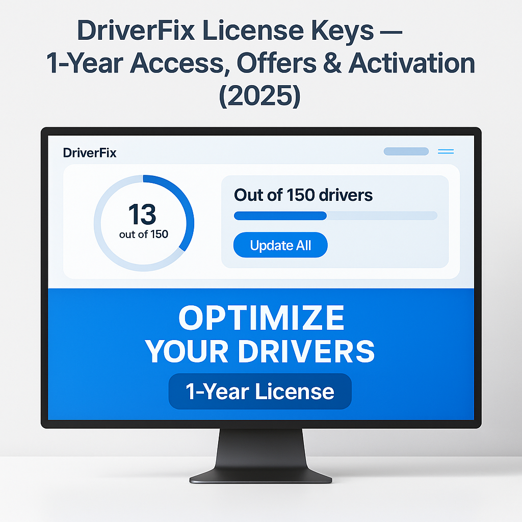 DriverFix License Keys —1-Year Access, Offers & Activation (2025) i need pictures on this