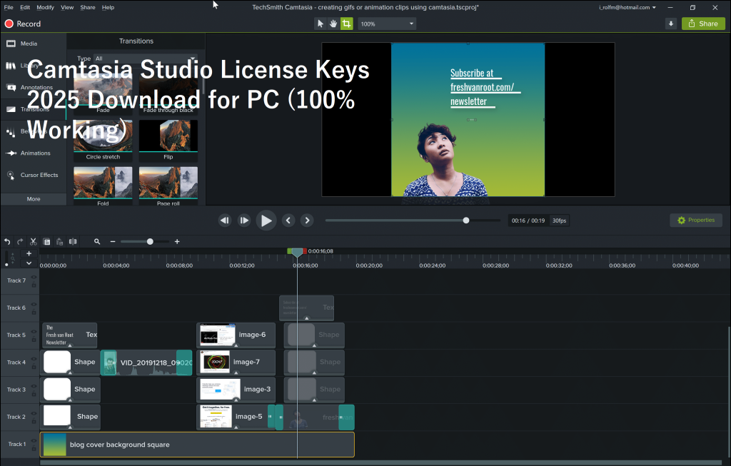 Camtasia Studio License Keys 2025 Download for PC (100% Working)