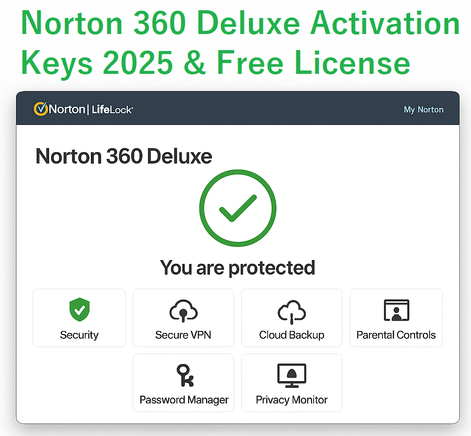 Norton 360 Deluxe Activation Keys 2025