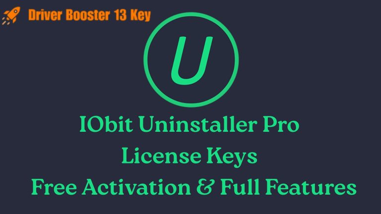 IObit Uninstaller Pro 15 License Keys 2025